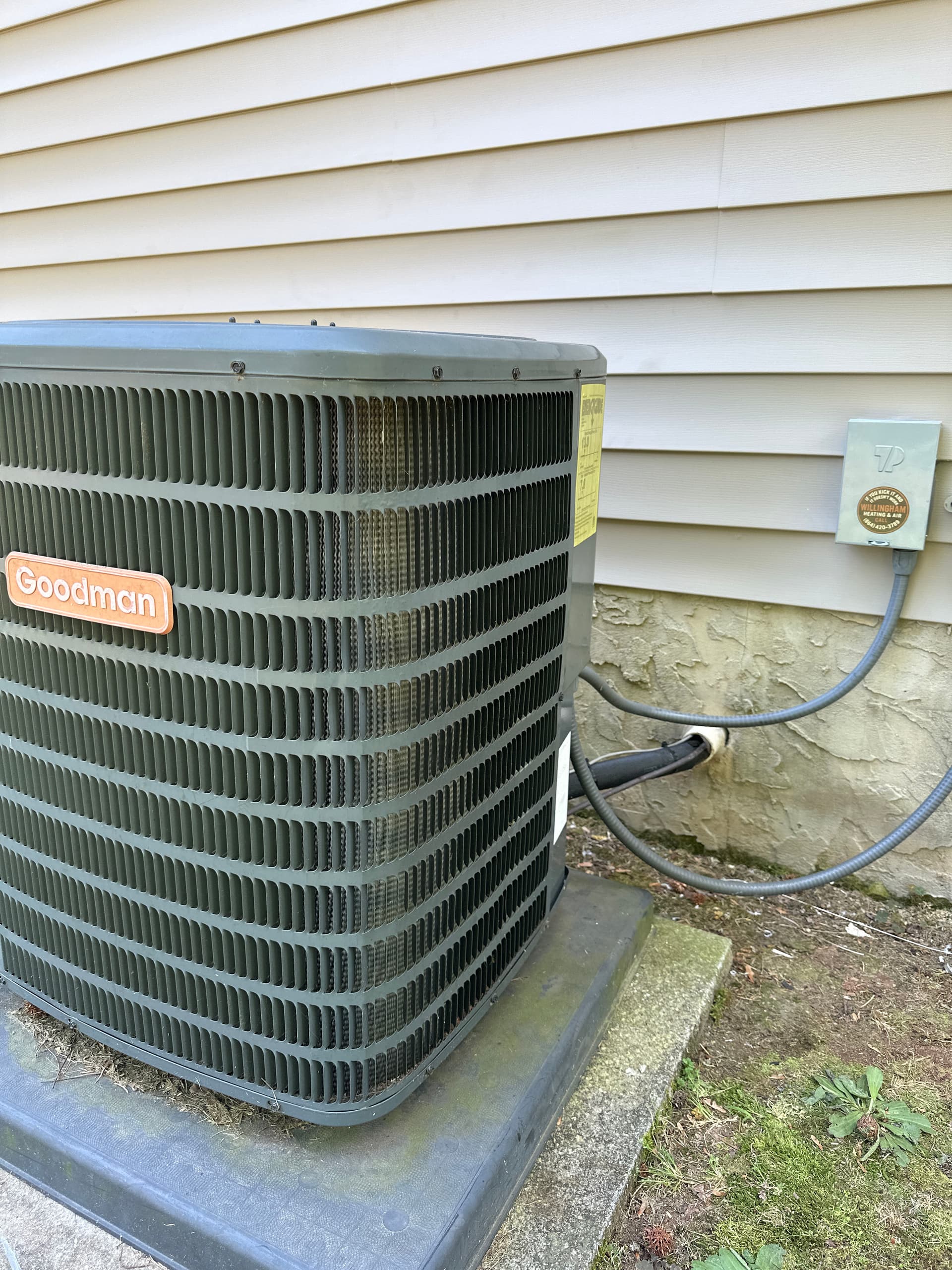 Gallery photos for AC Back Online After Electrical Damage from Another Contractor: Image #1