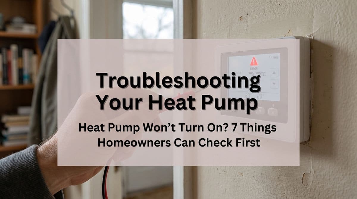 Blog post Heat Pump Won’t Turn On? 7 Things Homeowners Can Check First image